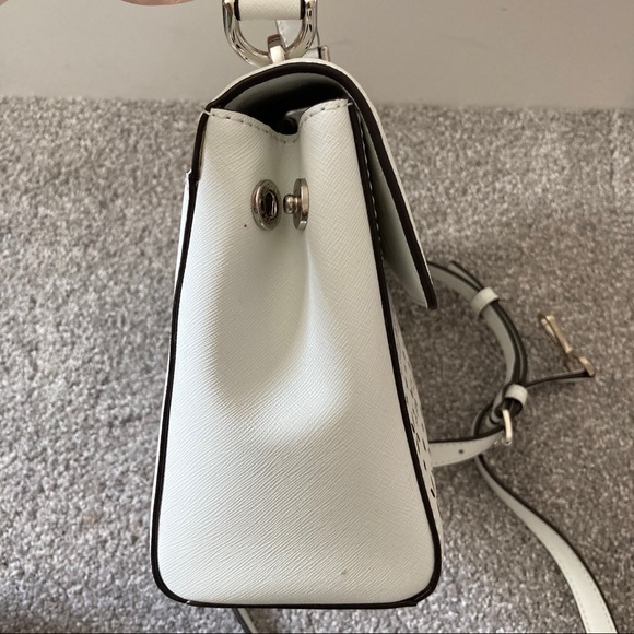 Michael Kors small Ava satchel bag crossbody NWT white - Picture 3 of 9